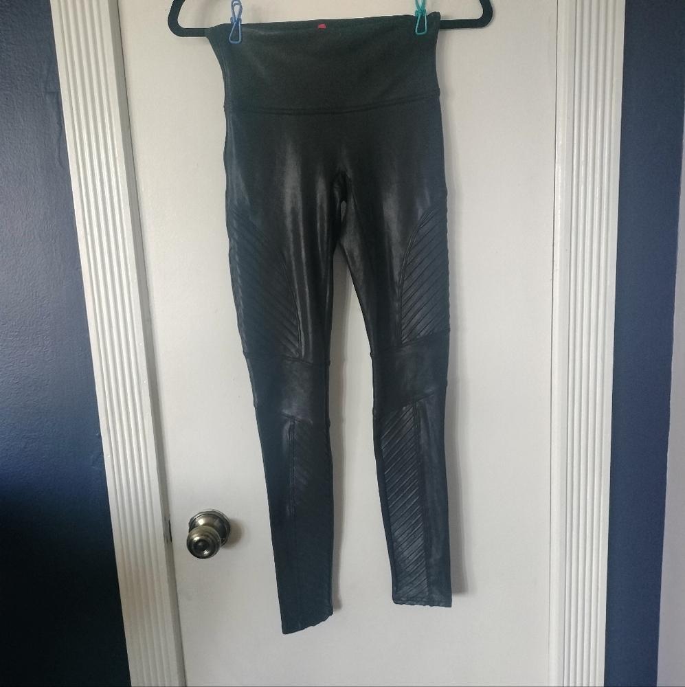 Spanx size small leggings faux leather